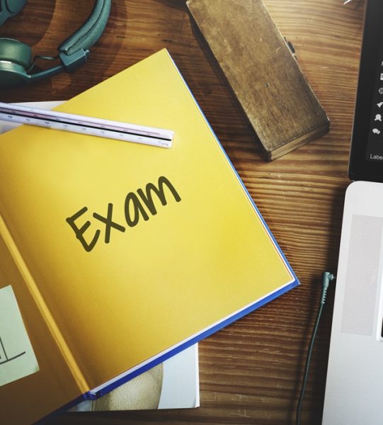 Final Exam Results Test Reading Books Words Concept